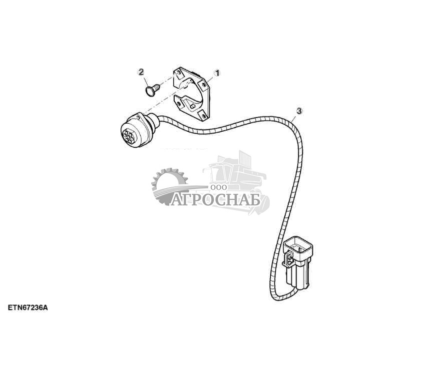 Жгут проводов, сигнальное гнездо интерфейса 